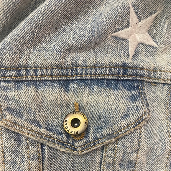 PISTOLA MARGOT OVERSIZED DENIM JACKET (from SOUTH MOON UNDER): size M - Picture 4 of 4